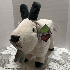 Minecraft 16” Mountain Goat Plush Pillow Buddy Soft Stuffed Animal Mojang Gaming